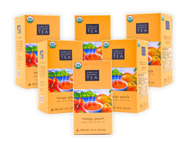 Mango Peach 20 count tea bag 6 pack tea bundle