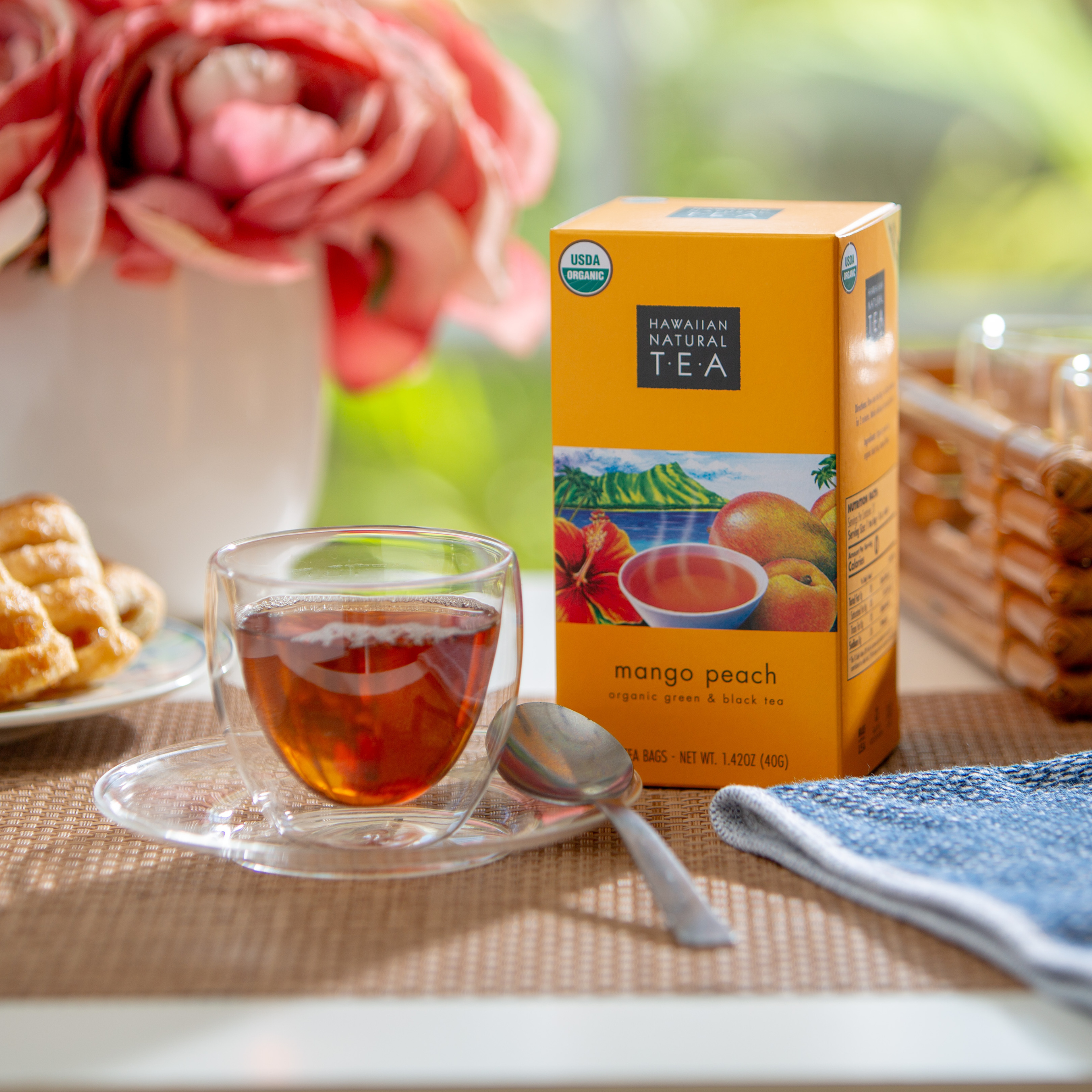 Mango Peach 20 count tea bag hot