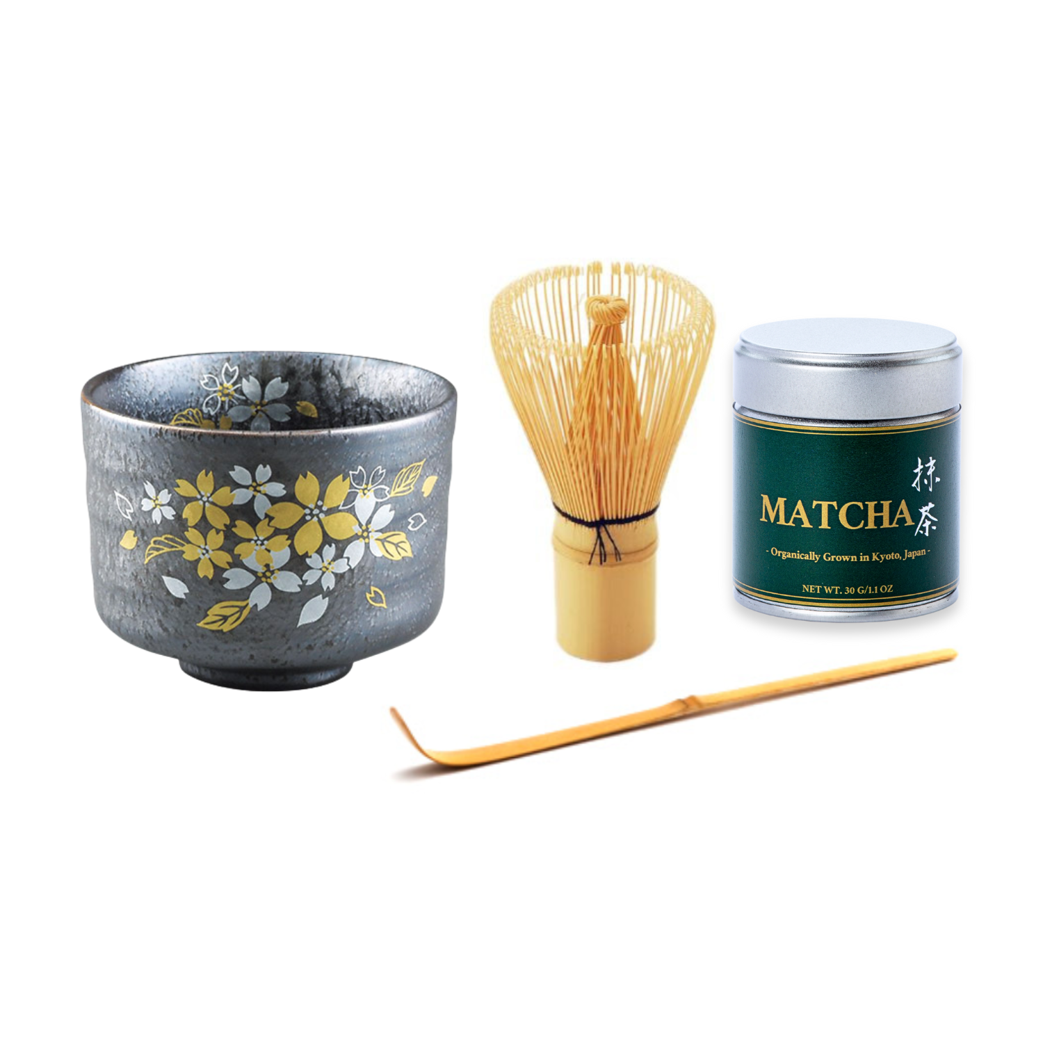 Midnight Cherry Blossom Matcha Bowl