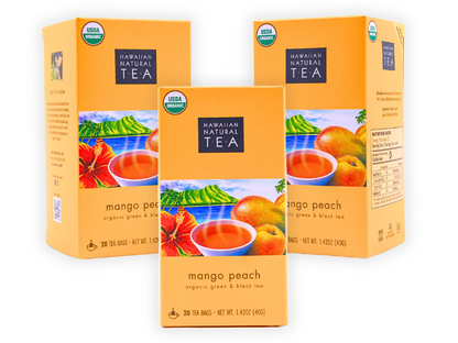 Mango Peach 20 count tea bag 3 pack tea bundle