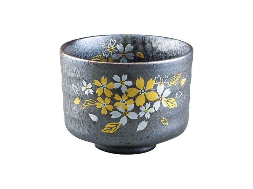 Midnight Cherry Blossom Matcha Bowl