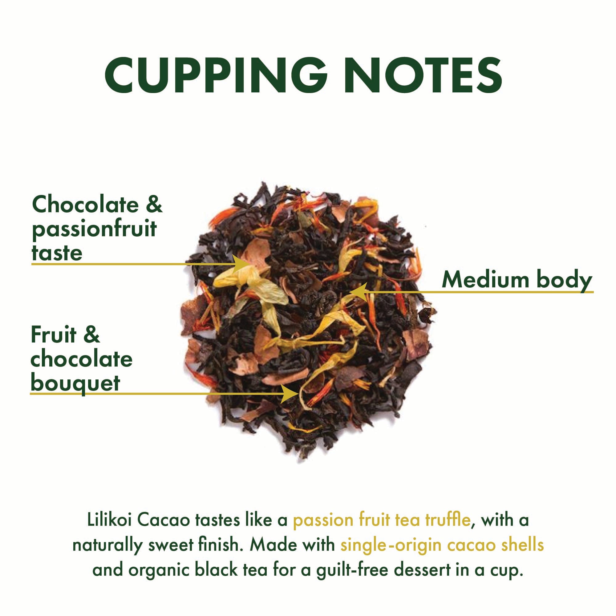 エクソトゥラン　500g Lilikoi Cacao | Passion Fruit Tea – Tea Chest Hawaii