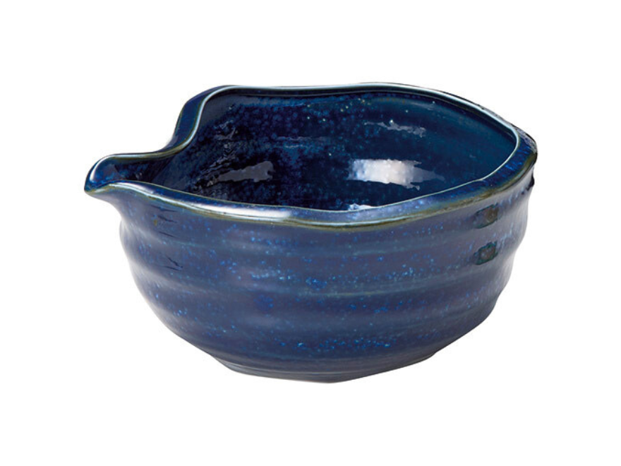 Celestial Blue Matcha Bowl with Spout